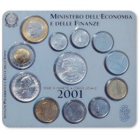 Италия набор монет 2001