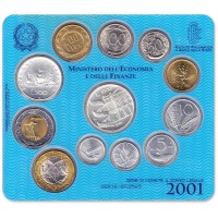 Италия набор монет 2001
