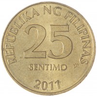 Филиппины 25 сентимо 2011