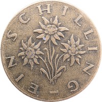Монета Австрия 1 шиллинг 1960
