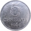 Бразилия 5 сентаво 1969
