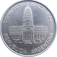 Монета Аргентина 1 песо 1984