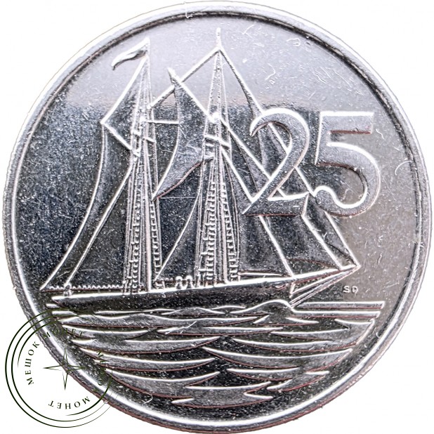 Каймановы острова 25 центов 2002 — 937032354