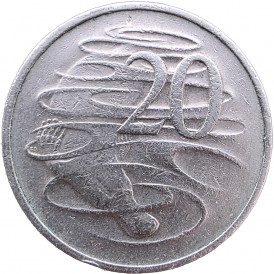 Монета Австралия 20 центов 1981