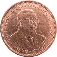 Монета Маврикий 5 центов 2012