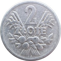 Монета Польша 2 злотых 1958
