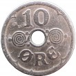 Дания 10 эре 1924