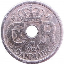 Дания 10 эре 1924