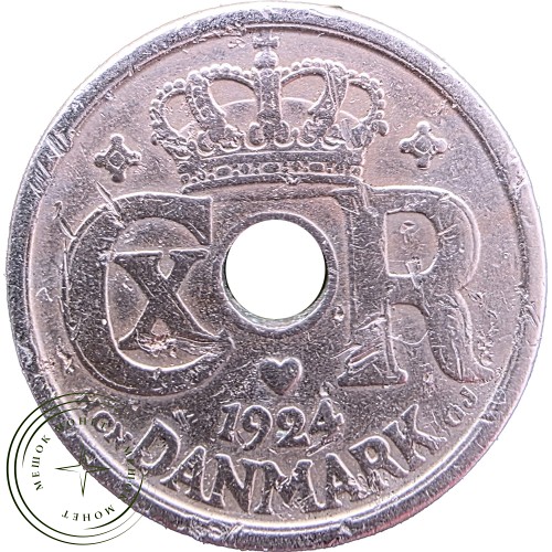 Дания 10 эре 1924