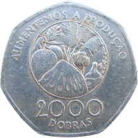Монета Сан-Томе и Принсипи 2000 добр 1997