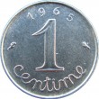 Франция 1 сентим 1965