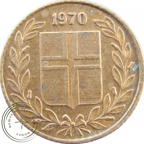 Исландия 50 аурар 1970