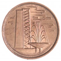 Монета Сингапур 1 цент 1981
