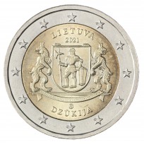 Монета Литва 2 евро 2021 Дзукия