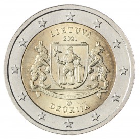 Монета Литва 2 евро 2021 Дзукия