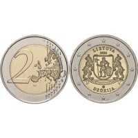 Монета Литва 2 евро 2021 Дзукия