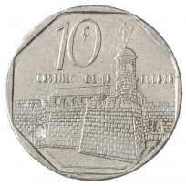 Монета Куба 10 сентаво 1996