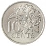 Тринидад и Тобаго 10 центов 1990