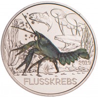 Австрия 3 евро 2019 Рак