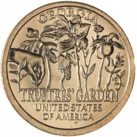 США 1 доллар 2019 Попечительский сад Джорджия