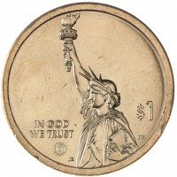 Монета США 1 доллар 2019 Попечительский сад Джорджия