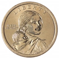 Монета США 1 доллар 2014 Помощь индейцев экспедиции Льюиса и Кларка