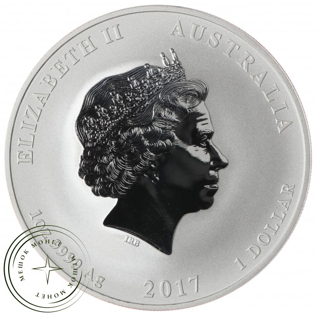 Австралия 1 доллар 2017 Год Огненного Петуха
