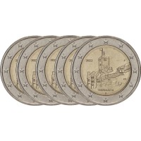 Германия 2 евро 2022 Тюрингия 5 монетных дворов