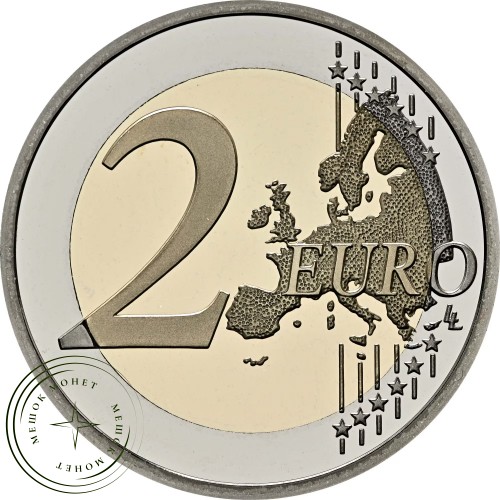 Монако 2 евро 2026 Подтверждение Герцогства Валентинуа - Феод Гримальди — 937046838