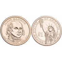 США 1 доллар 2007 Джеймс Мэдисон