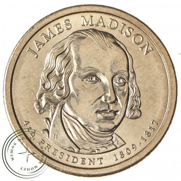 США 1 доллар 2007 Джеймс Мэдисон