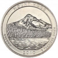 США 25 центов 2010 Национальный лес Маунд Худ