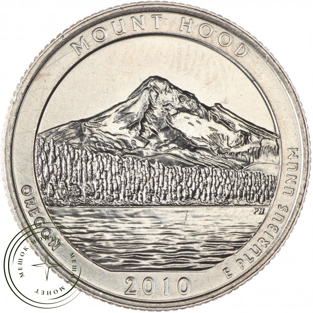 США 25 центов 2010 Национальный лес Маунд Худ