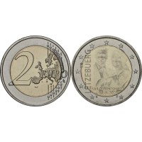 Монета Люксембург 2 евро 2020 принц Чарльз/голограмма