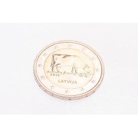Монета Латвия 2 евро 2016 Корова