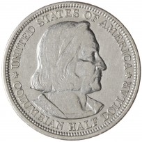Монета США 50 центов 1893 Колумбийская выставка