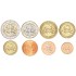 Литва Годовой набор монет евро 2015 (8 шт)