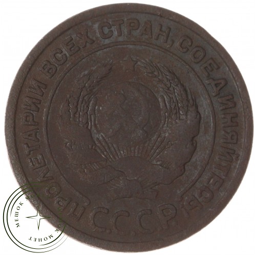 2 копейки 1924 гладкий гурт — 937041333