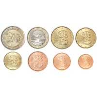 Монета Финляндия набор евро 2000-2011 (8 шт)