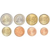 Монета Финляндия набор евро 2000-2011 (8 шт)