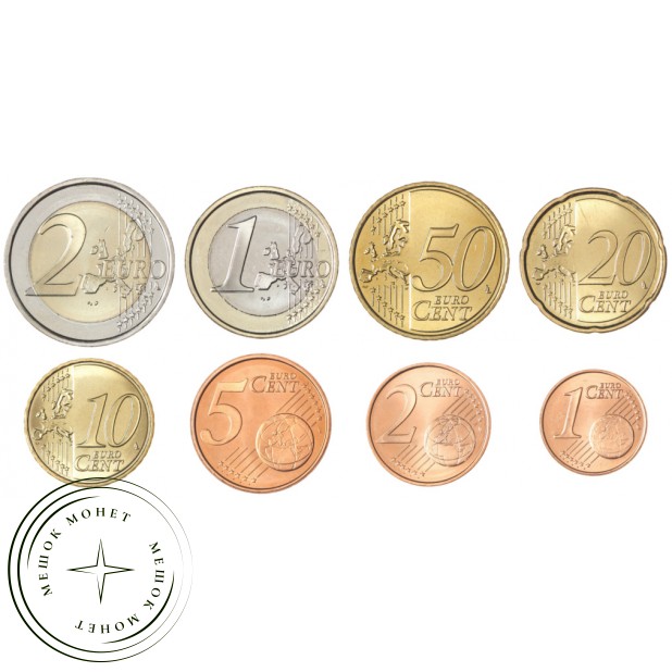 Финляндия набор евро 2000-2011 (8 шт)
