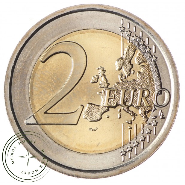 Франция 2 евро 2017 Борьба против рака молочной железы. 25 лет розовой ленточке