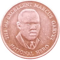 Монета Ямайка 25 центов 1996