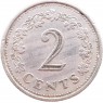 Мальта 2 цента 1972