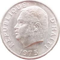 Монета Гаити 5 сентим 1975