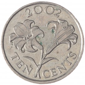 Бермуды 10 центов 2002