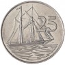 Каймановы острова 25 центов 2002