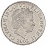 Каймановы острова 25 центов 2002