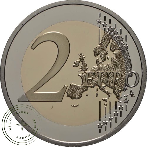 Монако 2 евро 2019 200-летие вступления на престол князя Монако Оноре V