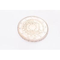 Монета Австрия 2 евро 2015 30 лет флагу Европы